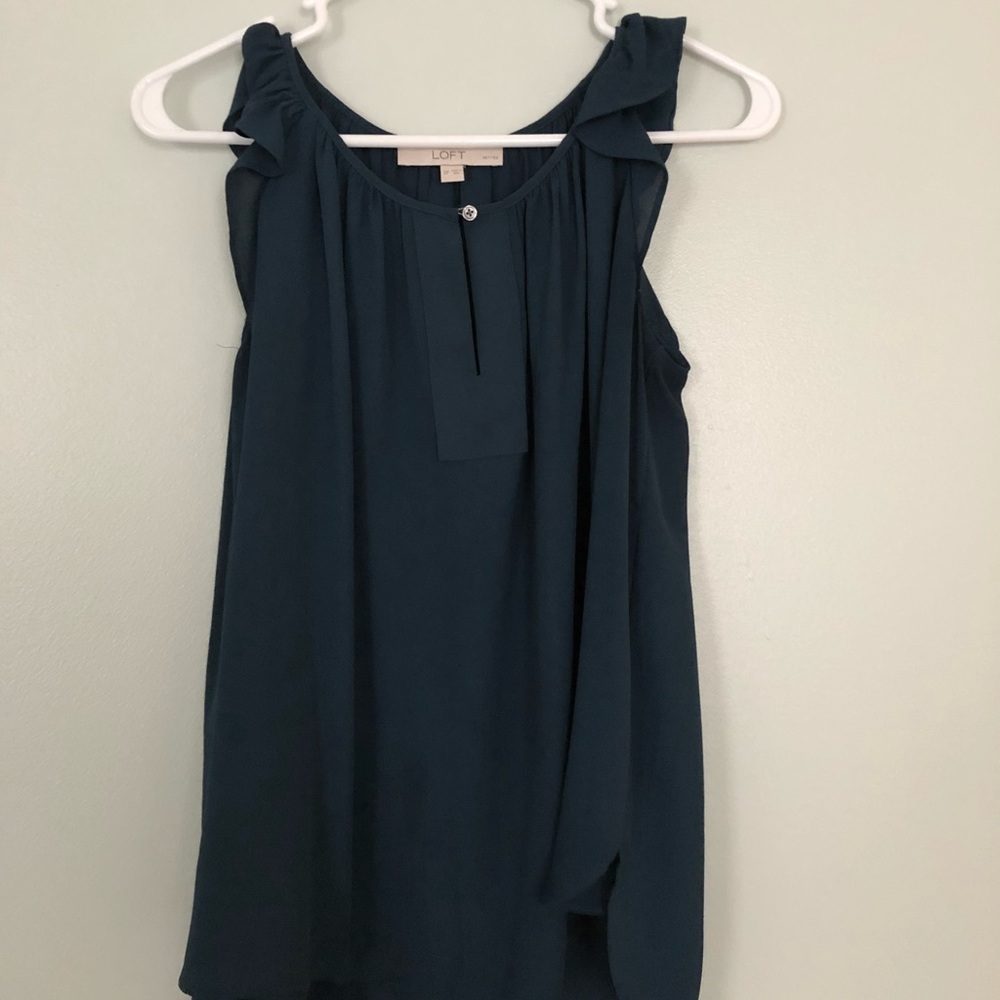 LOFT Ruffle Sleeve Blouse